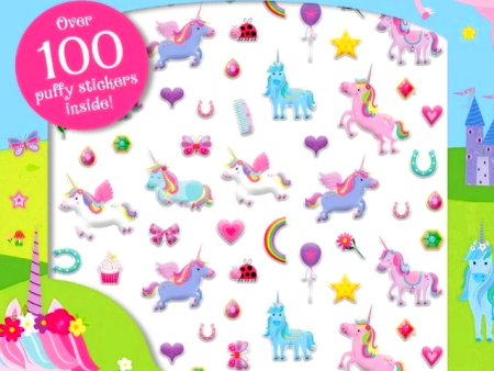 Unicorns Puffy Sticker Book Supply