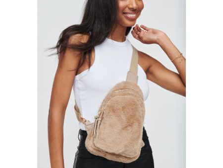 Ace Faux Fur Sling Backpack on Sale