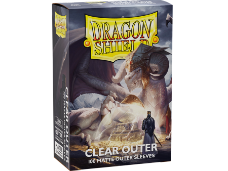 Dragon Shield Outer Sleeves Matte - Clear (100pk) Online Sale