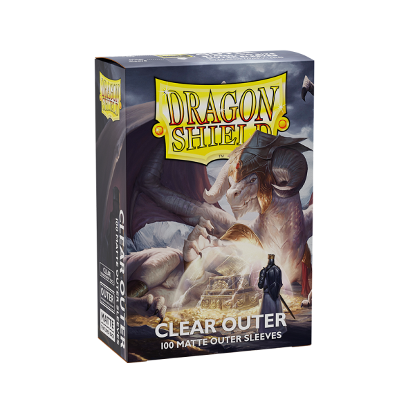 Dragon Shield Outer Sleeves Matte - Clear (100pk) Online Sale