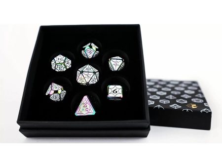 Leadlight Dazzle Bright - Metal RPG Dice Set (LPG) For Cheap