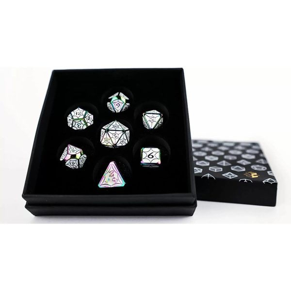 Leadlight Dazzle Bright - Metal RPG Dice Set (LPG) For Cheap