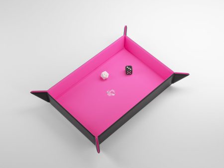 Magnetic Dice Tray: Rectangular - Pink Black Cheap