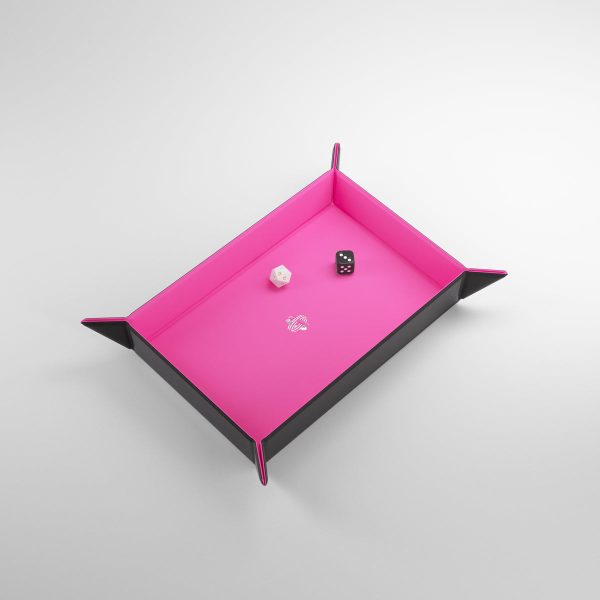 Magnetic Dice Tray: Rectangular - Pink Black Cheap