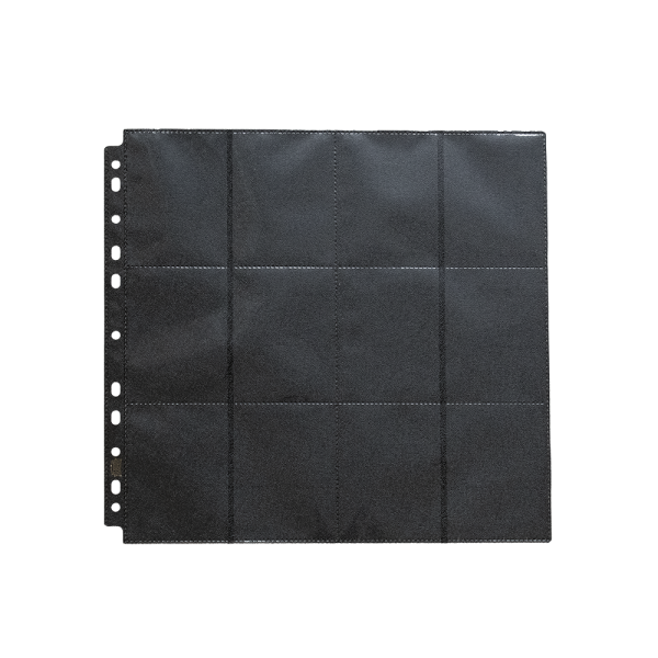 Dragon Shield: 24 Pocket Side Loading Pages (Single Page) Black Sale