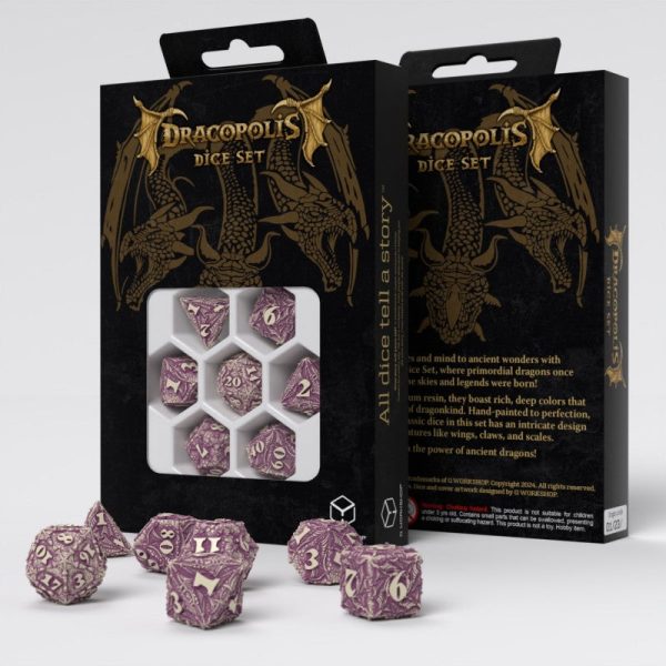 Dracopolis Dice Set: The Yucatan Featherwing (7) Online