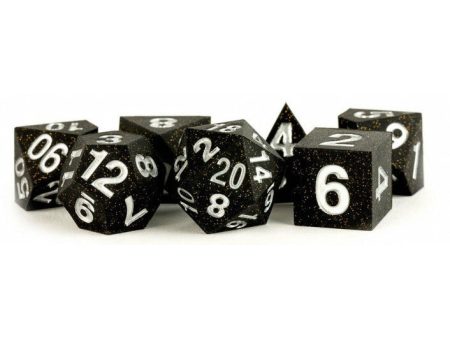 MDG Silicone Rubber Dice Set - Gold Scatter Fashion