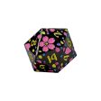 Inscripted Sakura Pastel Black - Metal RPG Dice Set (LPG) Online