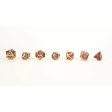 Draco Dark Red Gold - Metal RPG Dice Set (LPG) Hot on Sale