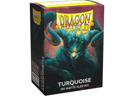 Dragon Shield Sleeves Matte - Turquoise (100pk) Online Sale