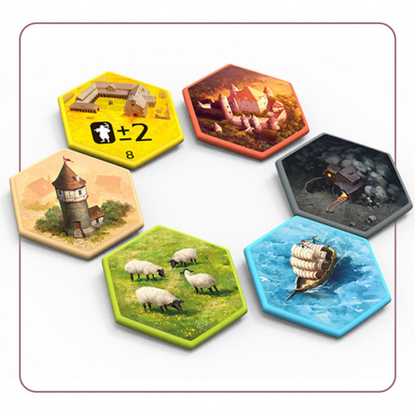 The Castles of Burgundy: Special Edition - Acrylic Hexes Supply