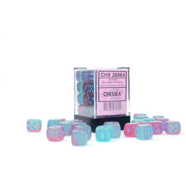 Gemini Luminary 12mm D6 Gel Green-Pink Blue (36) (CHX2684) Hot on Sale