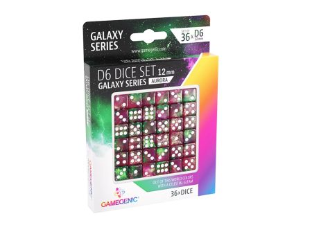 Aurora D6 12mm Dice Set (36) - Gamegenic Galaxy Series For Cheap