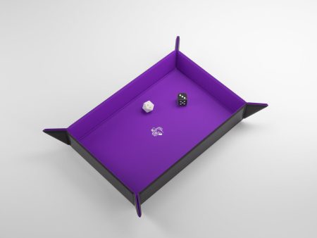 Magnetic Dice Tray: Rectangular - Purple Black Online now