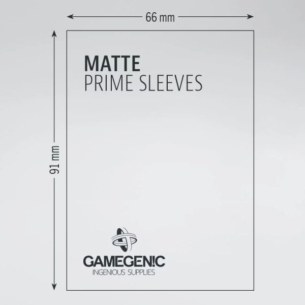 Gamegenic Matte Prime Sleeves -  White (100pk) Online Sale