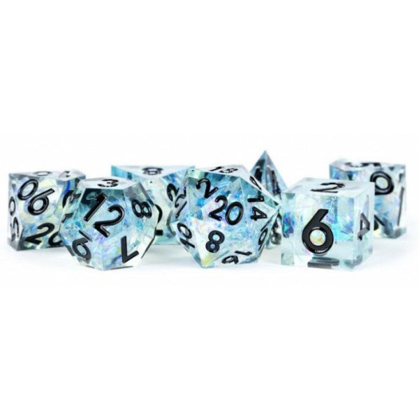 MDG Sharp Edge Resin Dice Set - Captured Frost Online