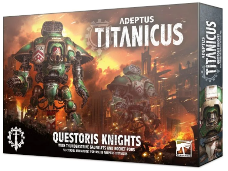 Adeptus Titanicus Questoris Knights with Thunderstrike Gauntlets and Rocket Pods Online Sale