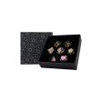 Inscripted Sakura Pastel Black - Metal RPG Dice Set (LPG) Online