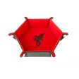 MDG Hexagon Fold Up Dice Tray - Red Dragon For Sale