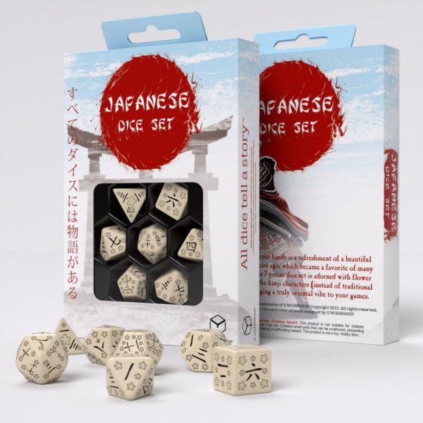 Japanese Last Words Stone Dice Set (7) Discount