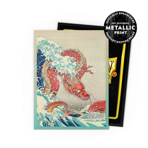 Dragon Shield Sleeves MATTE DUAL ART - Great Wave (25th Ann. ed) (100pk) Online Sale