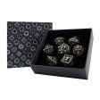 Hollow Dragon Black and Gold - Metal RPG Dice Set (LPG) Online now