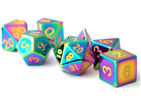 MDG - Metal Dice Set - Torched Rainbow Online now