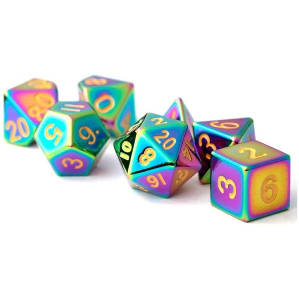 MDG - Metal Dice Set - Torched Rainbow Online now