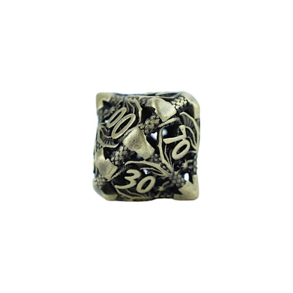 Hollow Dragon Tarnished Gold - Metal RPG Dice Set (LPG) Supply