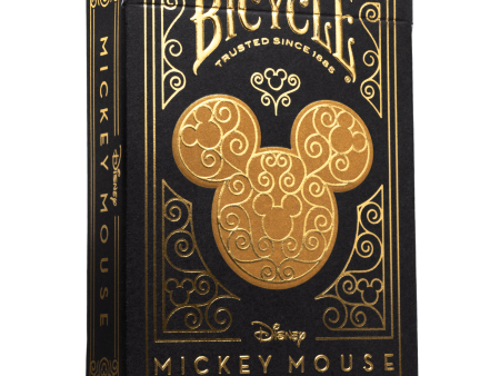 Playing Cards - Bicycle: Disney Black & Gold Mickey Mouse Online