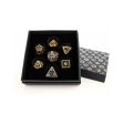 Draco Dark Black Gold - Metal RPG Dice Set (LPG) Online Sale