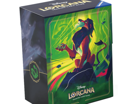 Lorcana Deck Box - Scar, Vengeful Lion For Discount