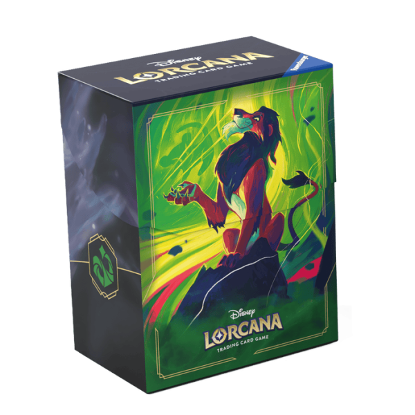 Lorcana Deck Box - Scar, Vengeful Lion For Discount