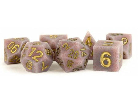 MDG Silicone Rubber Dice Set - Volcanic Soot For Sale