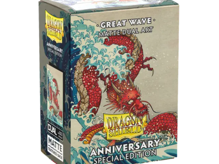 Dragon Shield Sleeves MATTE DUAL ART - Great Wave (25th Ann. ed) (100pk) Online Sale