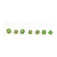 Draco Bright Green Brass - Metal RPG Dice Set (LPG) Online