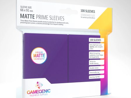 Gamegenic Matte Prime Sleeves - Purple (100pk) For Cheap