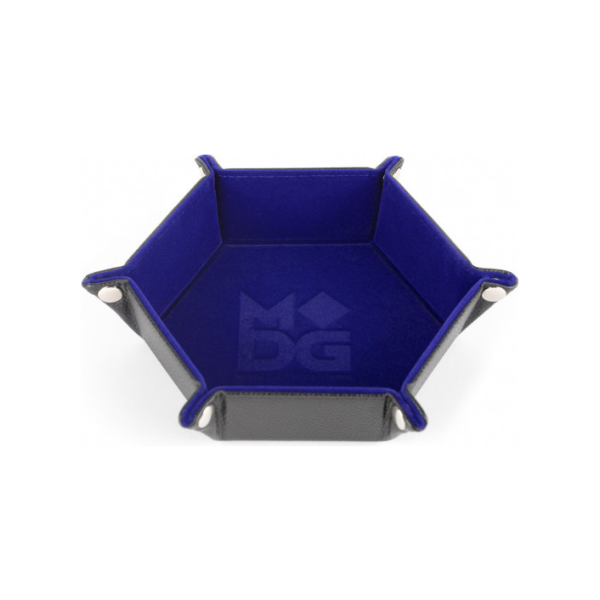 MDG Hexagon Fold Up Dice Tray - Blue Online Sale