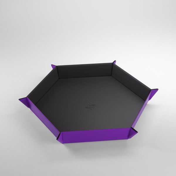 Magnetic Dice Tray: XL Hexagonal - Purple Black Online