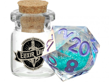 MDG Elixir Liquid Core Dice: Disco Vibes (Single d20) Discount