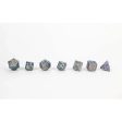 Draco Bright Rainbow Silver - Metal RPG Dice Set (LPG) Online now