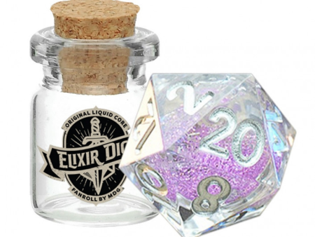 MDG Elixir Liquid Core Dice: Sorcerous Swirl (Single d20) Online now