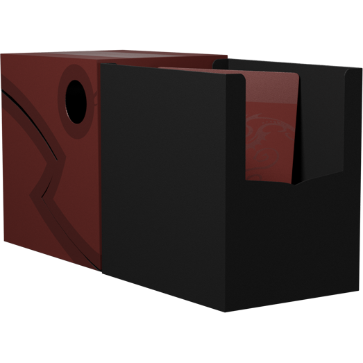 Double Shell Deck Box - Blood Red Black Online Hot Sale