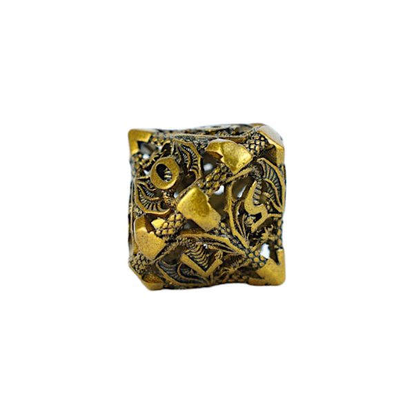 Hollow Dragon Ancient Bronze - Metal RPG Dice Set (LPG) Hot on Sale