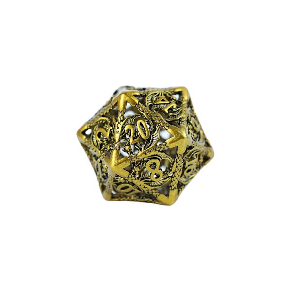 Hollow Dragon Ancient Bronze - Metal RPG Dice Set (LPG) Hot on Sale