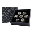 Hollow Vines Chrome and Gold - Metal RPG Dice Set (LPG) Online Hot Sale