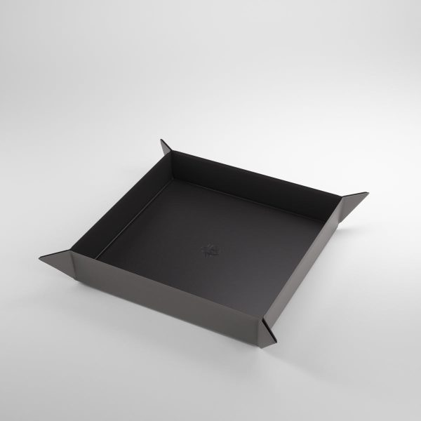 Magnetic Dice Tray: Square - Gray Black For Cheap