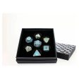 Draco Bright Blue Brass - Metal RPG Dice Set (LPG) Online