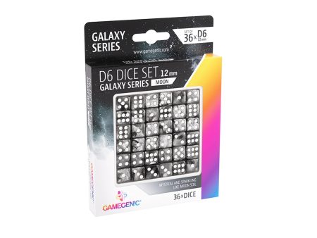 Moon D6 12mm Dice Set (36) - Gamegenic Galaxy Series Online