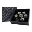 Hollow Dragon Chrome and Gold - Metal RPG Dice Set (LPG) Hot on Sale